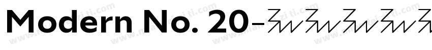 Modern No. 20字体转换